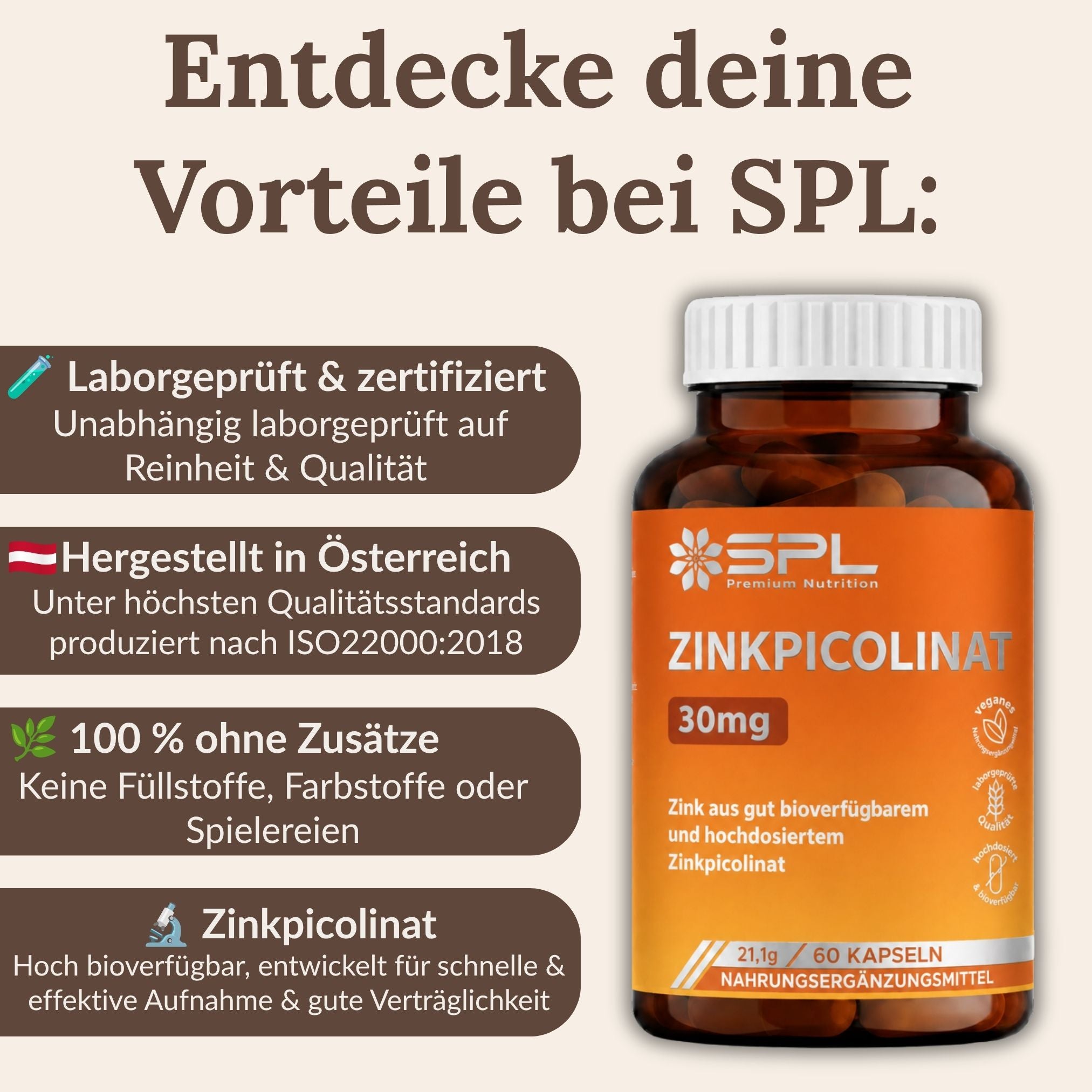Zinkpicolinat 30mg pro Kapsel