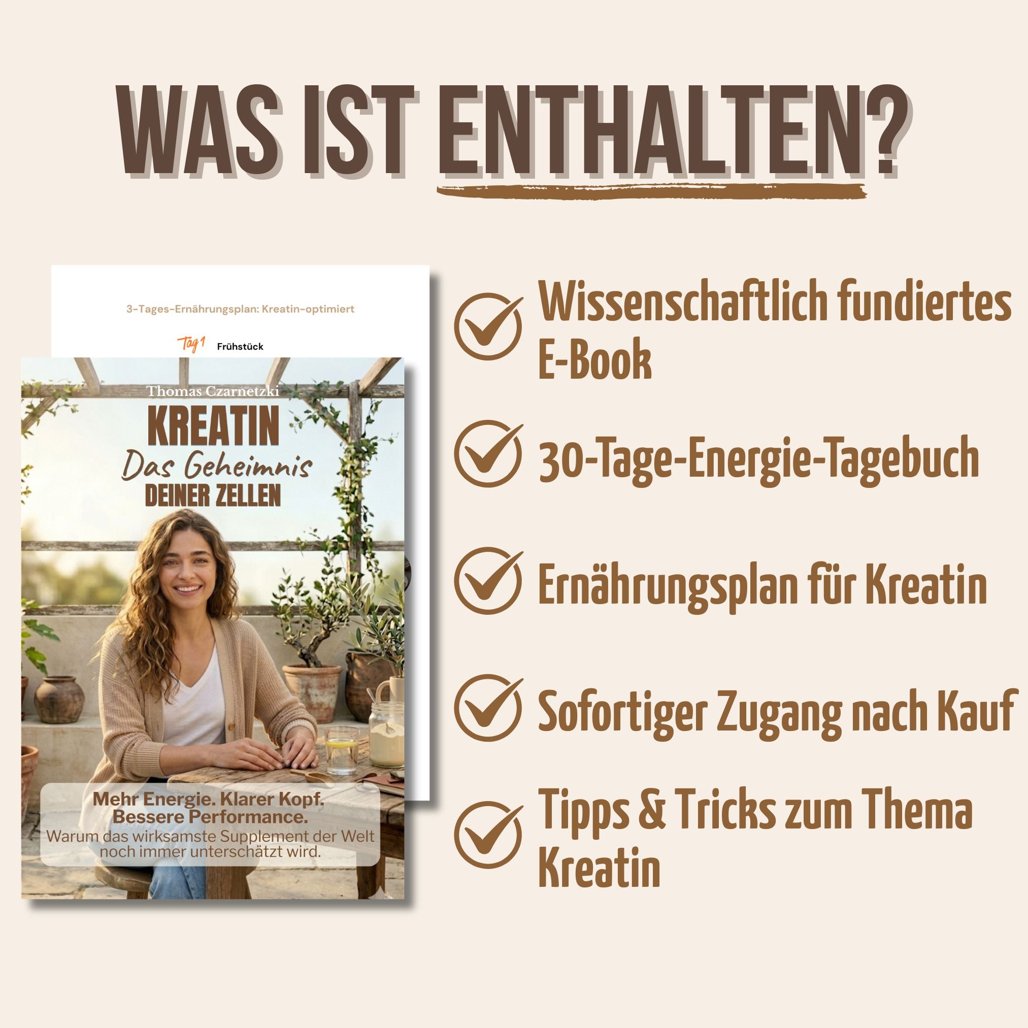 E-Book: Kreatin - Das Geheimnis deiner Zellen